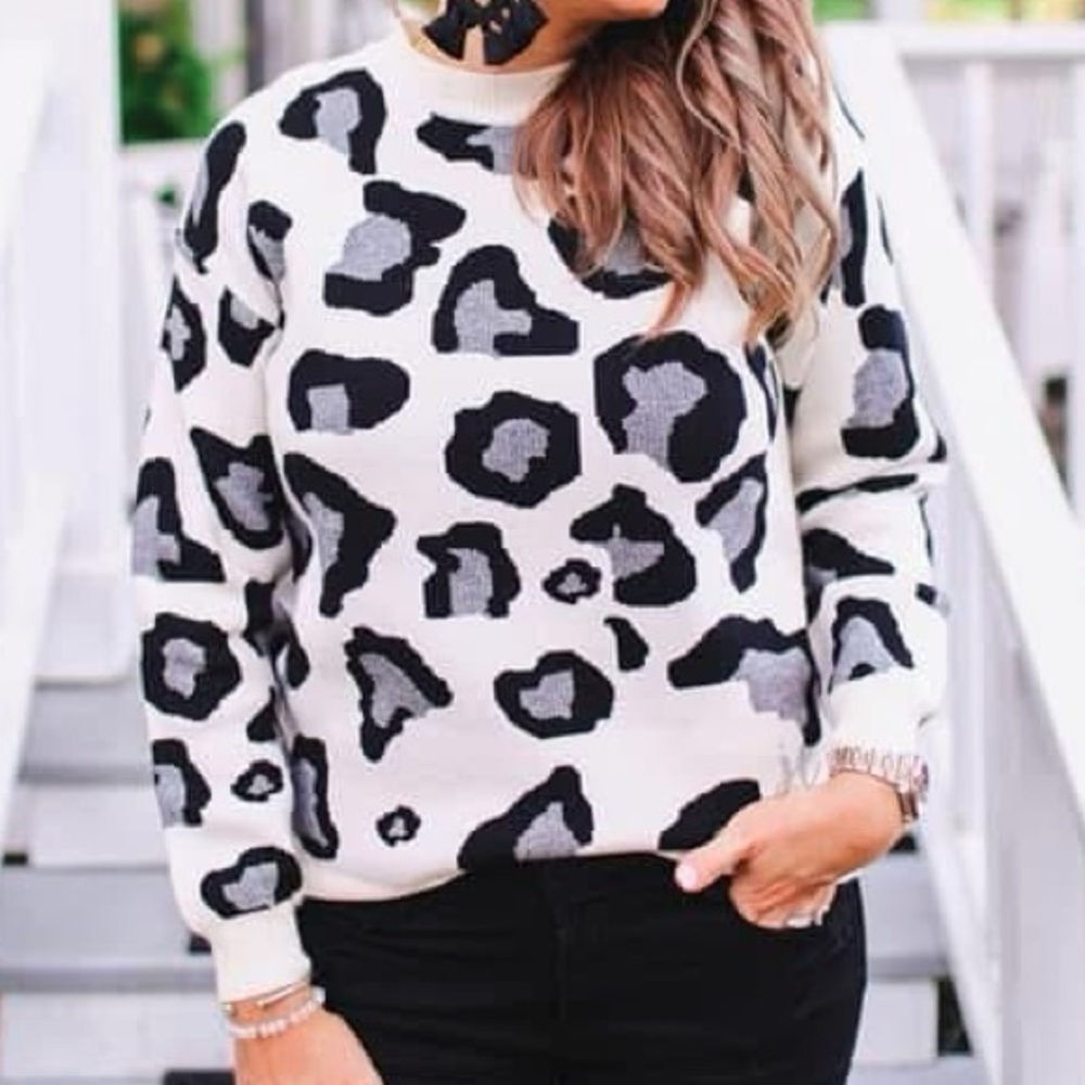 Leopard Print Sweater